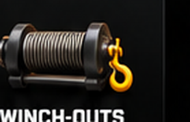 Realistic recovery winch and hook